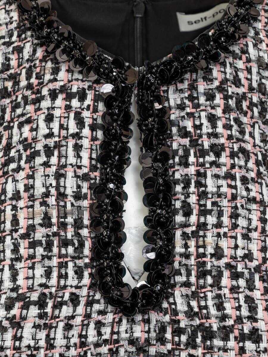 Rochii Self-Portrait Self-Portrait Mini Boucle Dress Black Femei (BM 18450681) 4