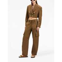 Imbracaminte Palm Angels Dama - Geci Palm Angels Palm Angels Jackets And Vests BROWN Femei (BM 18451008) - B-mall.ro