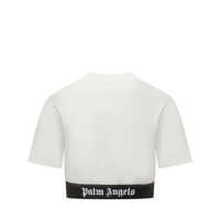 Imbracaminte Palm Angels Dama - Topuri Palm Angels Palm Angels T-Shirt With Logo WHITE Femei (BM 18451038) - B-mall.ro