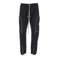 Pantaloni Rick Owens Black Cotton Pants Barbati