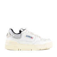 Sneakers Autry White Leather And Suede Silver Sneakers Clc Low Femei