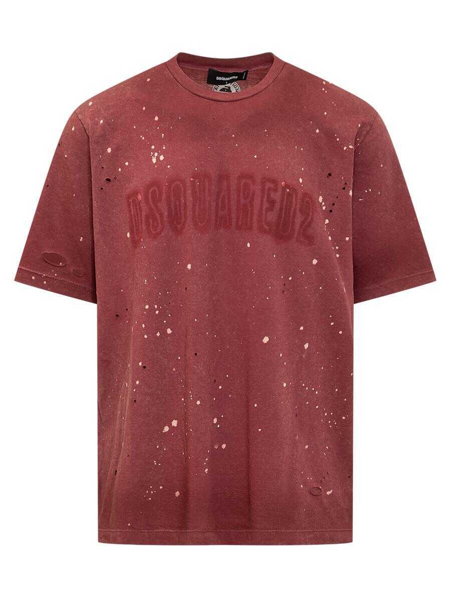 Tricouri DSQUARED2 DSQUARED2 Loose Fit T-Shirt RED Barbati (BM 18451872) 1