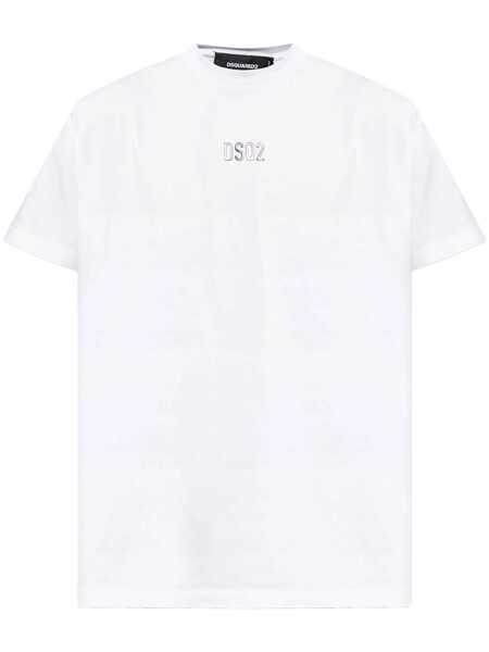 Tricouri DSQUARED2 DSQUARED2 Logo Cotton T-Shirt WHITE Barbati (BM 18451938) 1