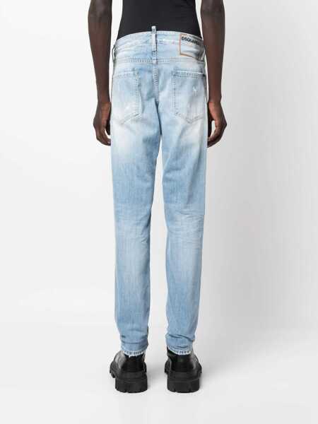 Blugi DSQUARED2 DSQUARED2 Stretch Cotton Jeans Navy Barbati (BM 18452049) 4