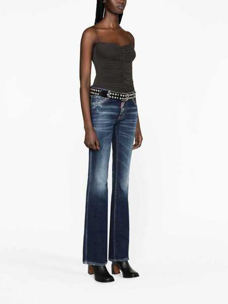 Blugi DSQUARED2 DSQUARED2 Twiggy Jeans Navy Femei (BM 18452058) 3