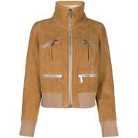 Bomber jacket DSQUARED2 Ribbed-Detail Zipped-Up Bomber Jacket Femei