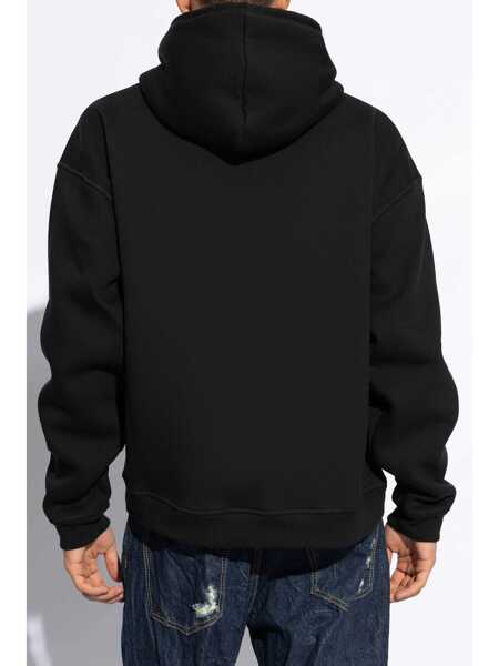 Bluze de trening DSQUARED2 DSQUARED2 D2 Stamped Hoodie Black Barbati (BM 18452181) 4