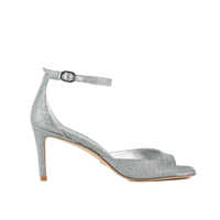 Sandale Stuart Weitzman Stuart Weitzman Nudisty 75 Sandal Silver