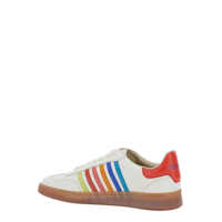 Sneakers Beige Low Top Sneaker With Logo On The Tongue And Contrast Heel Tab With Logo In Leather Man Barbati