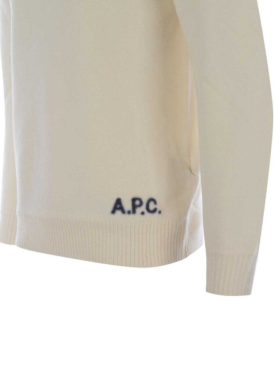 Pulovere A.P.C. A.P.C.  Sweaters Beige Barbati (BM 18453486) 4