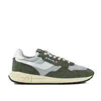Sneakers Autry Green And White Suede And Nylon Reelwind Low Sneakers Barbati