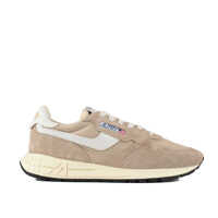 Sneakers Autry Reelwind Low Nylon And Leather Craquele Pepper And White Sneakers Barbati