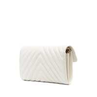 Portofele Pinko Dama - Portofele Pinko Pinko Portafoglio Love Bag One Wallet Chevron WHITE Femei (BM 18455040) - B-mall.ro