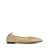 Tory Burch Beige Ballet Flats With All-Over Crystals Application In Tech Fabric Woman Beige