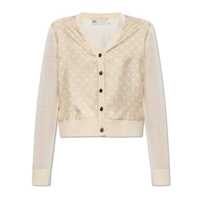 Cardigane Tory Burch Cropped Silk Front Cardigan Femei
