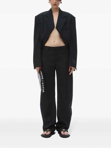 Pantaloni casual Alexander Wang Alexander Wang Wool Pants Black Femei (BM 18456546) 2