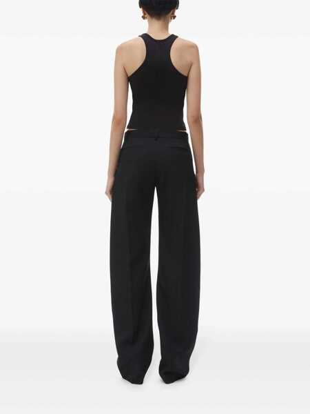 Pantaloni casual Alexander Wang Alexander Wang Wool Pants Black Femei (BM 18456546) 3