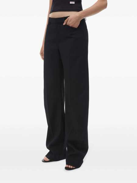 Pantaloni casual Alexander Wang Alexander Wang Wool Pants Black Femei (BM 18456546) 4