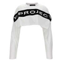 Tricouri Y/Project Logo Crop T-Shirt Femei