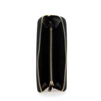 Portofele Salvatore Ferragamo Dama - Portofele Salvatore Ferragamo Giove Black Wallet With Gancini On The Front In Leather Woman Black Femei (BM 18456780) - B-mall.ro