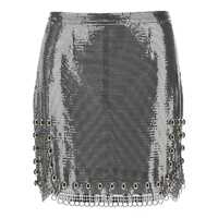 Fuste Rabanne Metallic Mesh Skirt Femei