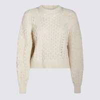Pulovere Twinset Light Beige Cotton Blend Jumper Femei