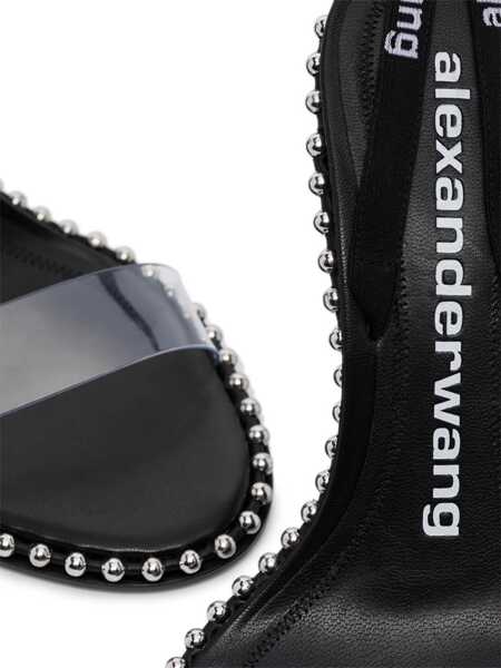 Pantofi cu toc Alexander Wang Alexander Wang Black Leather Sandals Black Femei (BM 18458412) 2