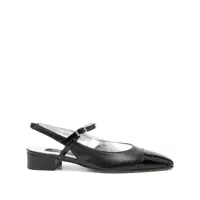 Balerini 'Oceano' Black Slingback Ballet Shoes In Leather Woman Femei