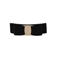 Bijuterii 'Vara' Black Hair Pin With Embossed Logo In Cotton Blend Woman Femei