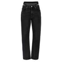 Blugi Alexander Wang 'Slit Hem Prestyle Hotfix Mesh Undie' Jeans Femei