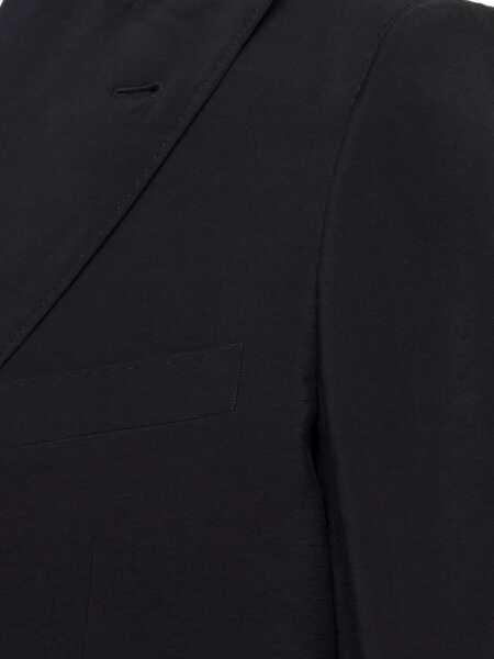 Sacouri REVERES 1949 Black Single-Breasted Blazer In Viscose Blend Man Black Barbati (BM 18459747) 3