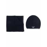 Caciuli Emporio Armani Scarf And Beanie Set Barbati
