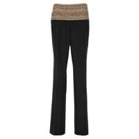 Pantaloni casual Stella McCartney 'Smoking' Crystal Trousers Femei