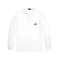 Tricouri Polo 'Terry' White Polo Shirt With Patch Pocket On The Front And Logo Detail In Cotton Blend Man Barbati