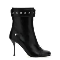 Bocanci Alexander McQueen Buckle Ankle Boots Femei