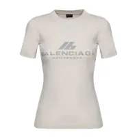 Tricouri Balenciaga Logo Cotton T-Shirt Femei