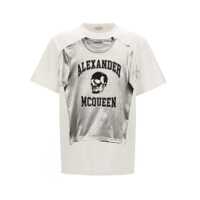Tricouri Alexander McQueen Logo Print T-Shirt Barbati