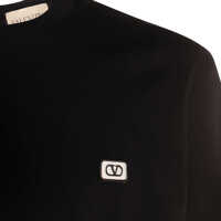 Tricouri Polo Valentino Garavani pentru Barbati - Tricouri Polo Valentino Garavani Valentino Garavani Black Cotton T-Shirt Black Barbati (BM 18462327) - B-mall.ro