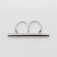 Inele Alexander McQueen Silver Tone Metal Rings Femei