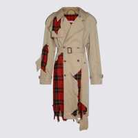 Paltoane Alexander McQueen Beige Cotton Trench Coat Barbati