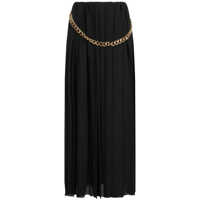 Fuste Balenciaga Chain Embellished Pleated Skirt Femei