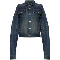 Geci Balenciaga Denim Fitted Jacket Femei
