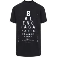 Tricouri Balenciaga Optical Cotton T-Shirt Femei