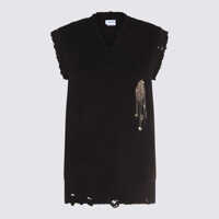 Pulovere Alexander McQueen Black Wool Knitwear Barbati