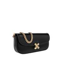 Genti de umar Alexander McQueen Dama - Genti de umar Alexander McQueen Alexander McQueen Black Leather Skull Flower Small Shoulder Bag Black Femei (BM 18463734) - B-mall.ro