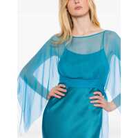Rochii Alberta Ferretti Dama - Rochii Alberta Ferretti Alberta Ferretti Satin Dress BLUE Femei (BM 18464109) - B-mall.ro