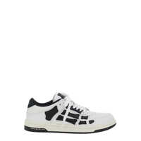 Sneakers 'Skel Top Low' White And Black Sneaker With Logo Patch On The Tongue And Contrasting Details On The Side In Leather Woman Femei