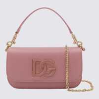 Genti de mana Dolce & Gabbana Pink Leather Top Handle Bag Femei