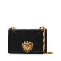 Genti de umar 'Devotion' Big Black Shiulder Bag With Heart Jewel Detail In Matelassé Leather Woman Femei