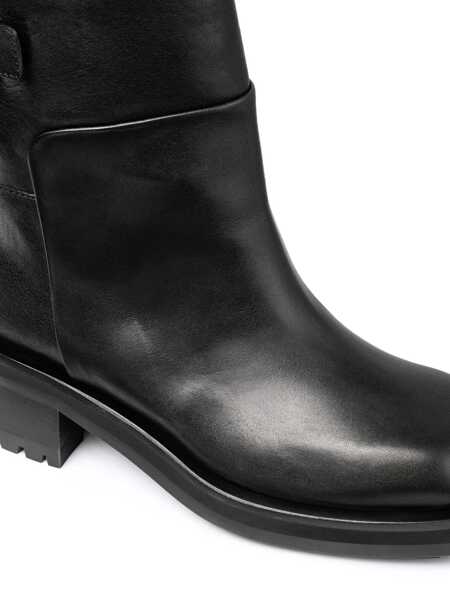Bocanci Jimmy Choo Brooklyn Black Ankle Boots With Buckle In Smooth Leather Woman Black Femei (BM 18466095) 4